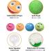 Tongktai Plush Dog Toy Balls 4 Pack - Squeaky Soft Plush Balls for Small & Medium Pets | Interactive Retrieval Game - Pink Blue Yellow & Green - Buy Online on GoSupps.com