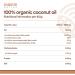 Montenativo Organic Coconut Oil - Premium Cold-Pressed Raw Coconut Fat for Cooking Hair & Skin | 3 x 1000ml Glass Jars - Buy Online on GoSupps.com