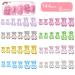 144pcs 3D Gummy Bear Charms Pendants- Cute Bear Resin Nail Art Decorations in 6 Styles- Gummy Bear Beads in 3 Sizes- Nails Art Accessory for Jewelry Making Nail Art Design DIY Handmade Crafting