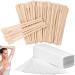 100pcs Waxing Kit Wax Strips Paper Hair Removal Waxing Non Woven Wax Paper Waxing Kit Paper Applicator Sticks Wooden Wax Strips Wax Sticks for Waxing Wooden for Body Legs Face Hair Removal