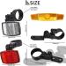 6 Pcs Bike Reflectors Front Rear Kit - Mountain Bike Safety Warning Accessories for Night Cycling - Orange Handlebar Seatpost Reflectors - Buy Online on GoSupps.com