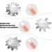 6-Piece Stainless Steel French Nail Art Edge Trimmer Set | Colorful DIY Nail Templates & Supplies for Perfect Lines - Buy Online on GoSupps.com
