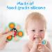 Vicloon Suction Cup Spinning Toys - 3 Silicone Baby Sensory Toys with Bite Ring for Ages 1-3 - Ideal Swimming Gifts - Buy Online on GoSupps.com