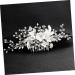 Beaupretty Women Hair Comb for women womens for hair crystal headpiece pearl rhinestone hair clips silver floral hair rhinestone hair s for women Floral Headdress Women Hair Crystal - Buy Online on GoSupps.com