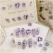 FEIlei 10 Pcs Heart Nail Charms Pointed Back Nail Art Charms Butterfly Nail Rhinestones - Buy Online on GoSupps.com
