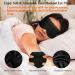 Heated Eye Mask - Vowleike Silk Cordless & Washable Eye Compress for Dry Eyes | Electric Temperature Control Heating Pad for Stye Relief & Eye Fatigue (Black - Buy Online on GoSupps.com