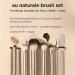Real Techniques Au Naturale 9 Piece Makeup Brush Set - Perfect for Fluid Cream & Powder Foundation Eyeshadow Blush - Cruelty-Free Gift Set in Gold - Buy Online on GoSupps.com