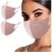 2PC Adult Woman Polka Dot Print Mouth Cover Adjustable Washable Protect Haze Face Covering Reusable Cloth Face Cover D As shown - Buy Online on GoSupps.com