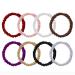Hair tie made of 100% pure mulberry lide 8-part set for women and girls curly thick thin hair black cute satin sleepy hair tie sleep 8 pieces-2