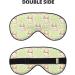 Rabbit Tie Print Sleep Eye Mask - Soft Blindfold with Elastic Strap for Travel & Night Sleeping - Buy Online on GoSupps.com