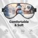 Merry Christmas Cute Snowman Eye Mask | Unisex Soft Sleeping Face Mask with Adjustable Strap - Buy Online on GoSupps.com