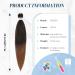 Feshfen Pre-Stretched Braid Hair Extensions 65cm | 8 Pack Yaki Texture - T1B/30# Auburn for Braiding - Buy Online on GoSupps.com
