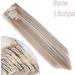 26 Straight Hair Extension 8-Piece Full Head Set Clip In Hair Extensions - Sandy & Bleach Blond, Heat-Resistant - Buy Online on GoSupps.com