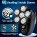 6D Electric Shaver for Bald Heads | Waterproof Cordless Grooming Kit | Men's Rotary Shaving Razor - Buy Online on GoSupps.com