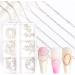 6 Strips Metal Nail Chains for 3D Nail Art Decoration - Silver Punk Studs Chains for Manicure Tips - Buy Online on GoSupps.com