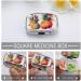 Stylish Tropical Fruit Pill Box - 2 Compartment Pineapple Print Organizer - Portable Decorative Metal Pill Case for Pocket & Purse - Buy Online on GoSupps.com
