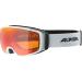 Alpina Double Jack Plnt Q-Lite-mirrored contrast-enhancing OTG Ski goggles with 100% UV protection for adults unit size White Matt