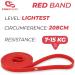 Coresteady Pull Up Bands & Resistance Bands - Heavy Duty Rubber Loop Band for Men & Women - Build Power & Muscle - Fitness Training for Pull Ups, Gym Exercises - Red - Buy Online on GoSupps.com