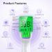 Wawech Baby Fieberthermometer Contactless Digital Infrared Thermometer 3-in-1 for Adults & Children with LCD Display 99 Memory Fever Alarm Purple - Buy Online on GoSupps.com