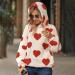 Buy Hanxiulin Women's Fleece Jacket - Plush Cuddly Cardigan Warm Down Coat for Autumn & Winter - Breathable Red Jacket | International Shipping Available - Buy Online on GoSupps.com