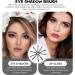 KALLORY 10 Pcs Eye Shadow Brush Makeup Applicator Eye Defining Brush Sponge Makeup Brush The Face Miss Blush 5.8X0.7X0.5CM Black - Buy Online on GoSupps.com
