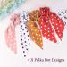 12 Pcs Chiffon Floral Hair Scarf Scrunchies - Vintage Ponytail Holder & Hair Bands for Women Girls - Buy Online on GoSupps.com