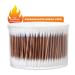 500 Brown Carbonized Bamboo Stick Cotton Swabs by MYQIPGD | Biodegradable Organic Wooden Qtips | Natural Soft Q tips for Ears - Buy Online on GoSupps.com