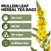 RASPIO Mullein Leaf Tea Natural Herbal Tea Mullein Tea Bags for Cleansing the Lungs Supporting the Respiratory Tracts and Mucous Membranes Sugar Free Green - Buy Online on GoSupps.com