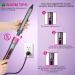 Siyaluens 4 in 1 Curling Wand Set - 3 Barrel Hair Waver with LCD Temp Control & Interchangeable Barrels - Buy Online on GoSupps.com