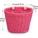 Kid Bicycle Accessories Bundle: Front Basket, Bell, Stickers, Ribbons - Pink | Bike Basket Set for Girls and Boys - Buy Online on GoSupps.com