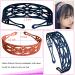 6pcs Flower & Solid Fashion Plastic Headbands for Women & Girls - Stylish Hair Accessories - Buy Online on GoSupps.com