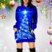 Shop Women's Christmas Elk Hooded Sweater Dress | Festive Cartoon Sweatshirt for Holiday Cheer - Buy Online on GoSupps.com