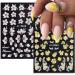 Baoximong 5D Embossed Spring Nail Decals - Self-Adhesive Yellow Pink White Kapok Camellia Design for Women - Buy Online on GoSupps.com