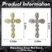 RUNRAYAY 40Pcs Cross Nail Charms Gold & Silver 3D Metal Retro Punk Nail Charms Cross Shape Nail Decoration for Women Girl Nail Art Decor - Buy Online on GoSupps.com