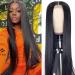 Vedusal HD lace front wigs human hair Straight 13x4x0.5 T Shape Middle Part Lace Frontal Human Hair Wig Pre Plucked for Black Women T Part Lace Front Wigs Human Hair (30inch 150% density) 30 Inch 13x4x0.5 T Wig