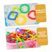 Ibasenice 70 STK Geometric Chain Buckle - Sensory Rings for Toddlers Plastic Links & Baby Toys for Wagons & Seats - Buy Online on GoSupps.com