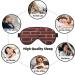 SSIMOO Brick Red Soft Sleep Eye Mask - Breathable Travel Eye Patch for Women | Relaxation & Comfort - Buy Online on GoSupps.com