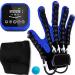 Finger Rehabilitation Stroke Hand Training Upgrade Strengthen Rehabilitation Robot Gloves Stroke Hemiplegia Hand Splint Finger Orthosis for Hand Dysfunction Patients (Left Hand-M)