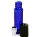 Vivaplex 24-Pack Cobalt Blue 10ml Glass Roll-on Bottles with Stainless Steel Roller Balls + 3 Droppers - Buy Online on GoSupps.com