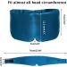 ATreebag Mulberry Silk Sleep Mask for Men & Women - Adjustable Blackout Eye Cover in Peacock Blue - Ideal for Sleep, Travel, Yoga - Large Size - Buy Online on GoSupps.com