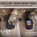 WYNEX Tactical Compass Phone Pouch Large Molle Smartphone Holster Case Double Capacity Small Utility EDC Pouch with Compass Buckle and Carabiner Black - Buy Online on GoSupps.com