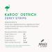 Nandi All-Natural South African Karoo Ostrich Jerky Strips 150g Grain Free Sustainably Sourced Nutrient Rich Organic Meat Supplements Raw Fed Diets - Buy Online on GoSupps.com