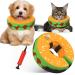 Protective Inflatable Dog Recovery Cone Collar for Smal Medium Large Dog, Soft E-Collar Dog Donut Cone Alternative After Surgery for Dogs Cats S(Neck 7.8''-10.2'')