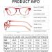 OCCI CHIARI Women's Computer Reading Glasses - Durable Screen Readers in Red (0-6.0) for Optimal Vision - Buy Online on GoSupps.com