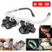 goforwealth Head Mounted with LED Light Jeweller Magnifying Glasses Hands Headset Head-Mounted Magnifying Glasses for Jewelry Sewing Reading Crafts Repair Astounding - Buy Online on GoSupps.com
