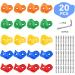 Kids Rock Climbing Holds Set - 20 Holds with 2 Safety Handles | Indoor Outdoor Rock Wall Kit with Mounting Hardware - Buy Online on GoSupps.com
