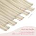 Salife Tape Extensions - Real Hair Ashblond & Platinblond Highlights | 10Pcs 35cm - Invisible 25g Tape In Extensions for Girls - Buy Online on GoSupps.com