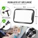 Vinabo Baby Car Mirror | Frost-Proof & 360 Adjustable | Essential Rear Seat Safety for All Headrests - Buy Online on GoSupps.com