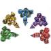 Smartdealspro Polyhedral Dice Set for D&D RPG - 5x 7-Die Double-Colors with Pouches - Buy Online on GoSupps.com