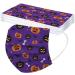 50PC Halloween Disposable Face_Masks for Adults Kids 3-Ply Colorful Breathable Face_Mask with Nose Wire Protective Facemask with Printed Design for Holiday Party (50PC disposable for Adults B) - Buy Online on GoSupps.com